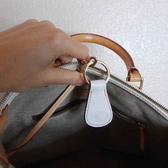 Dooney and Bourke Dillen double pocket peddle leather satchel - Picture 3 of 11